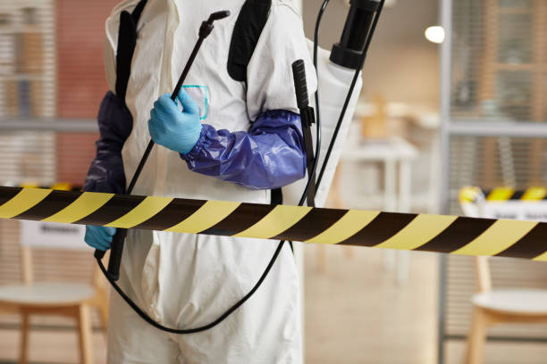 Professional Blood Cleanup technician working in Carle Place, NY